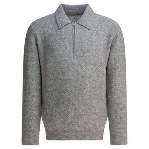 Nn.07 Alfie Alpaca-Blend Polo Sweater Tag Size M Men